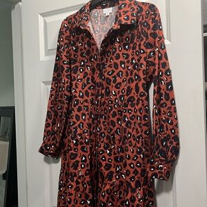 Cute above the knee dress.  Ruffle bottom.